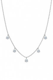 18K White Gold Floating Diamond Necklace – 2.50ct