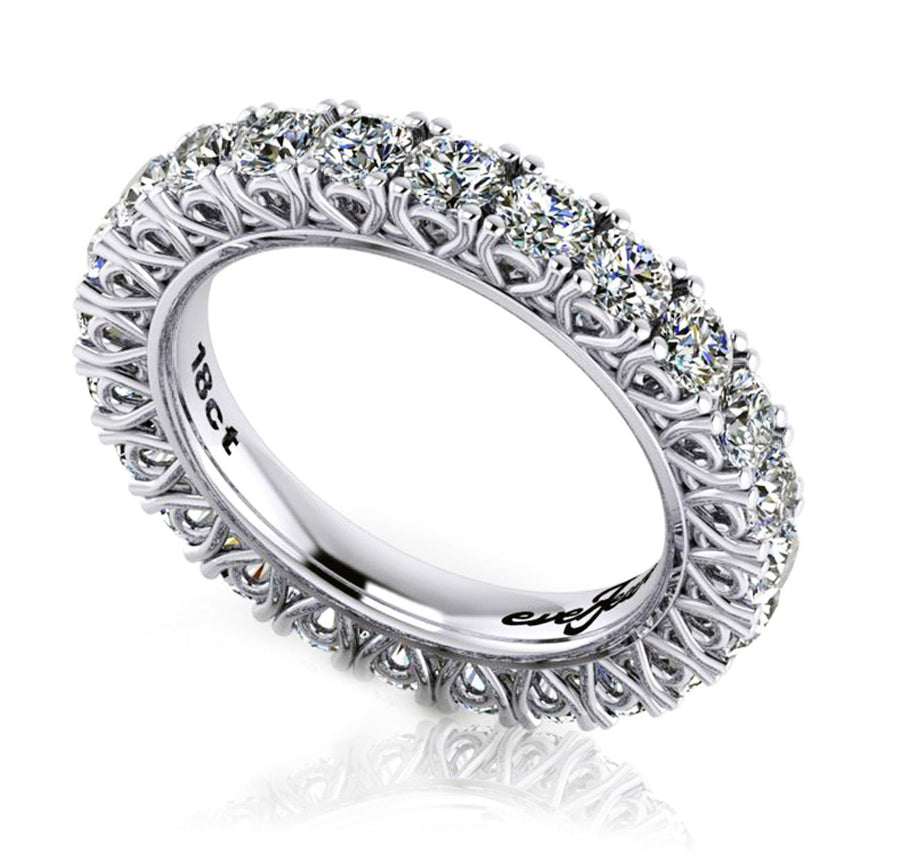 18ct White gold diamond eternity wedding band - ForeverJewels Design Studio 8