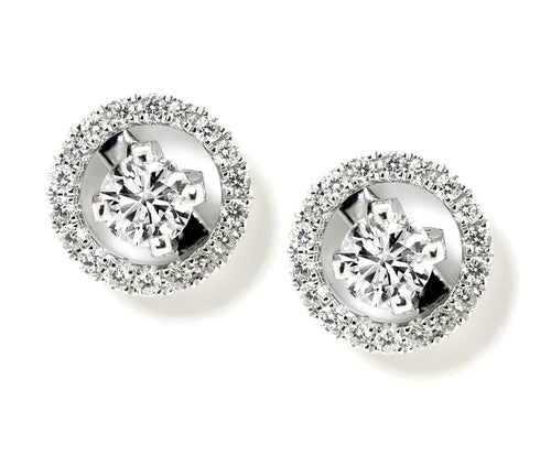 18ct White gold diamond stud earrings - ForeverJewels Design Studio 8