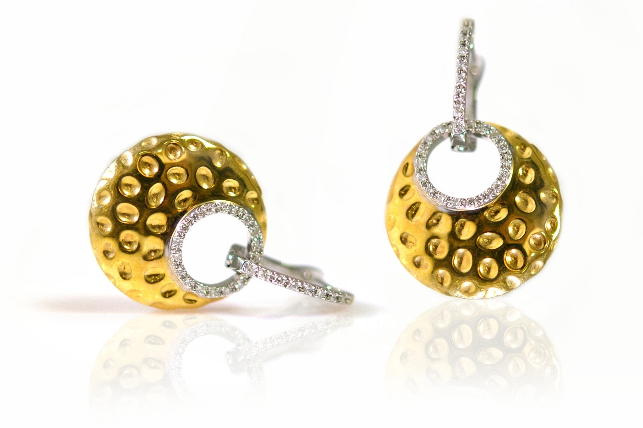 18ct Yellow Gold Diamond Earrings - ForeverJewels Design Studio 8