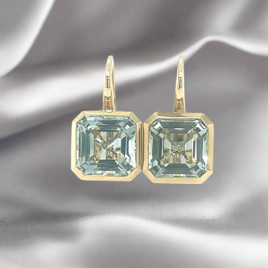 18k yellow gold Green Amethyst Earrings - ForeverJewels Design Studio 8