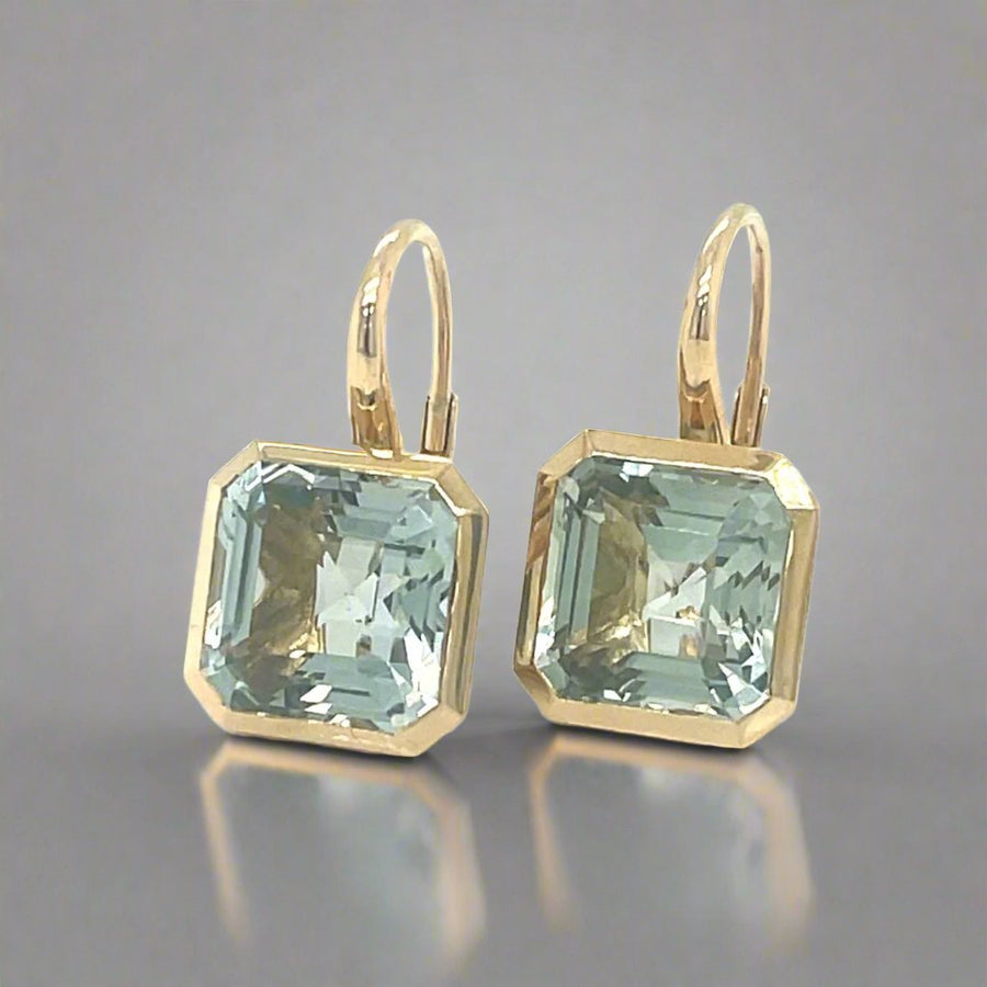 18k yellow gold Green Amethyst Earrings - ForeverJewels Design Studio 8