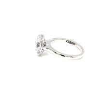 Solitaire Oval Diamond Ring