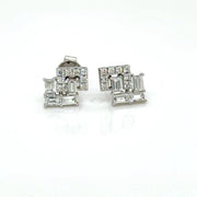 Diamond Studs in 18k white gold