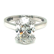 Solitaire Oval Diamond Ring