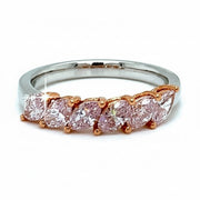 Natural Pink Marquise Diamond Ring