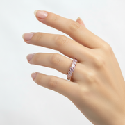 Natural Pink Marquise Diamond Ring