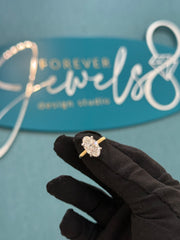 3.20ct Oval Diamond Solitaire Engagement Ring