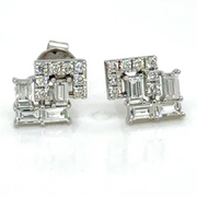 Diamond Studs in 18k white gold