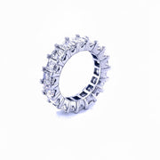 Eternity Emerald cut lab diamond Ring