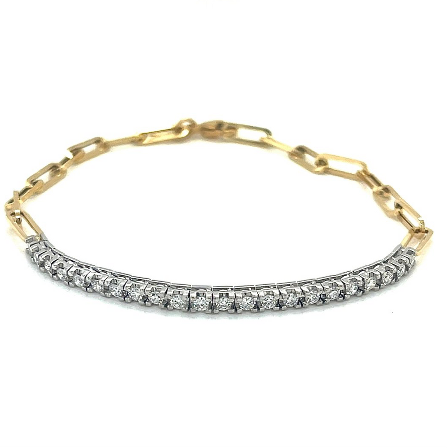 Paperclip Lab Diamond Tennis bracelet
