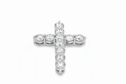18k white gold Diamond Cross