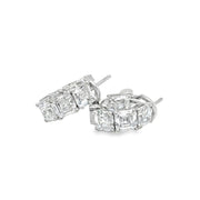 Asscher Cut Lab Diamond Huggies – 10.65ct TW