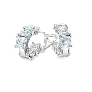 Asscher Cut Lab Diamond Huggies – 10.65ct TW