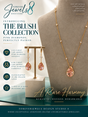 18k yellow gold Pear shaped Pink Diamond Earrings