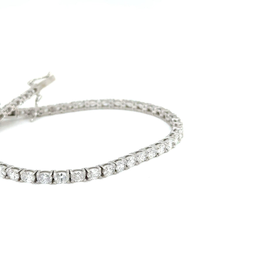 Oval shaped lab Diamond Tennis bracelet