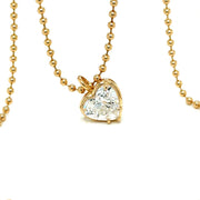 Heart shaped 2.59ct Lab diamond Necklace