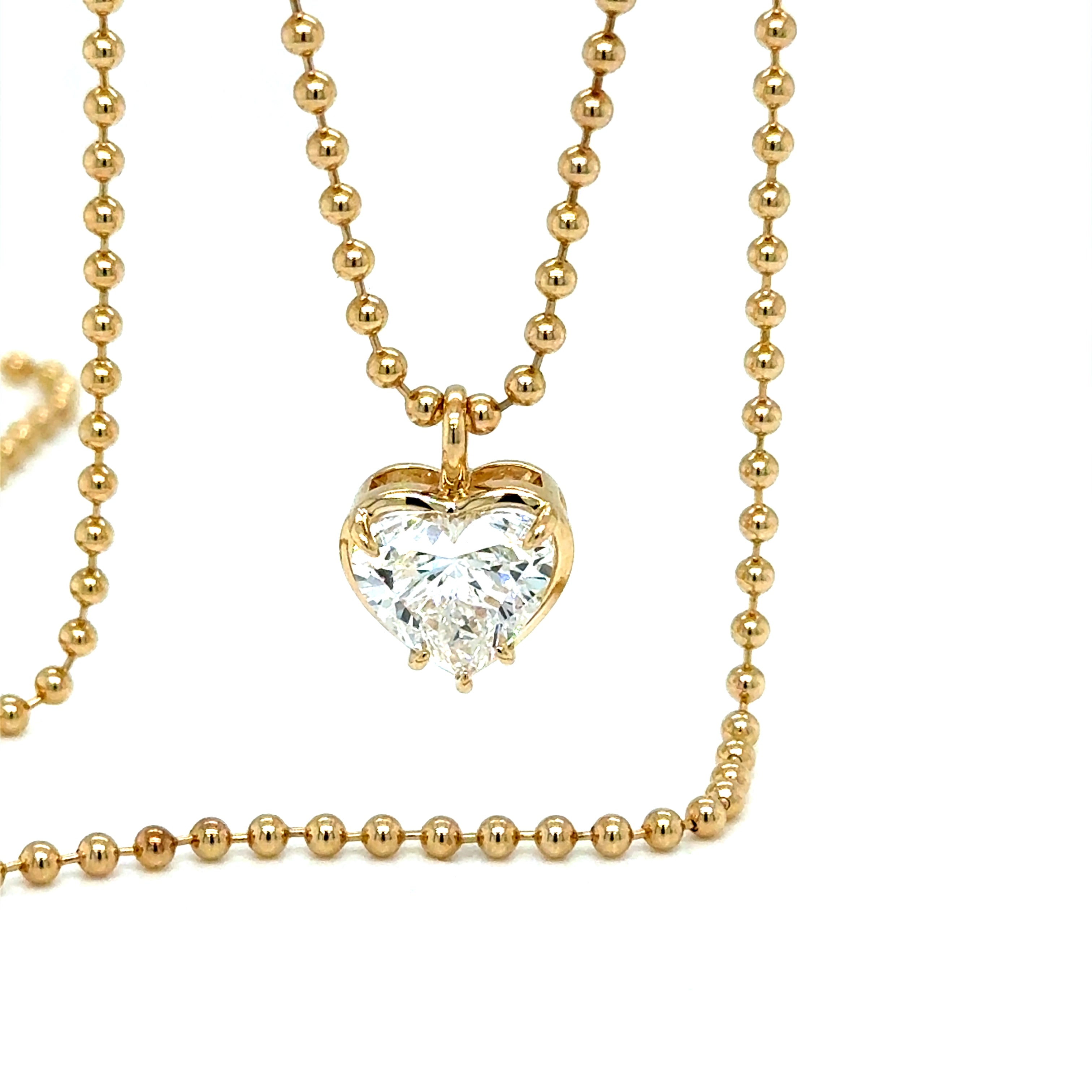 Heart shaped Diamond Necklace