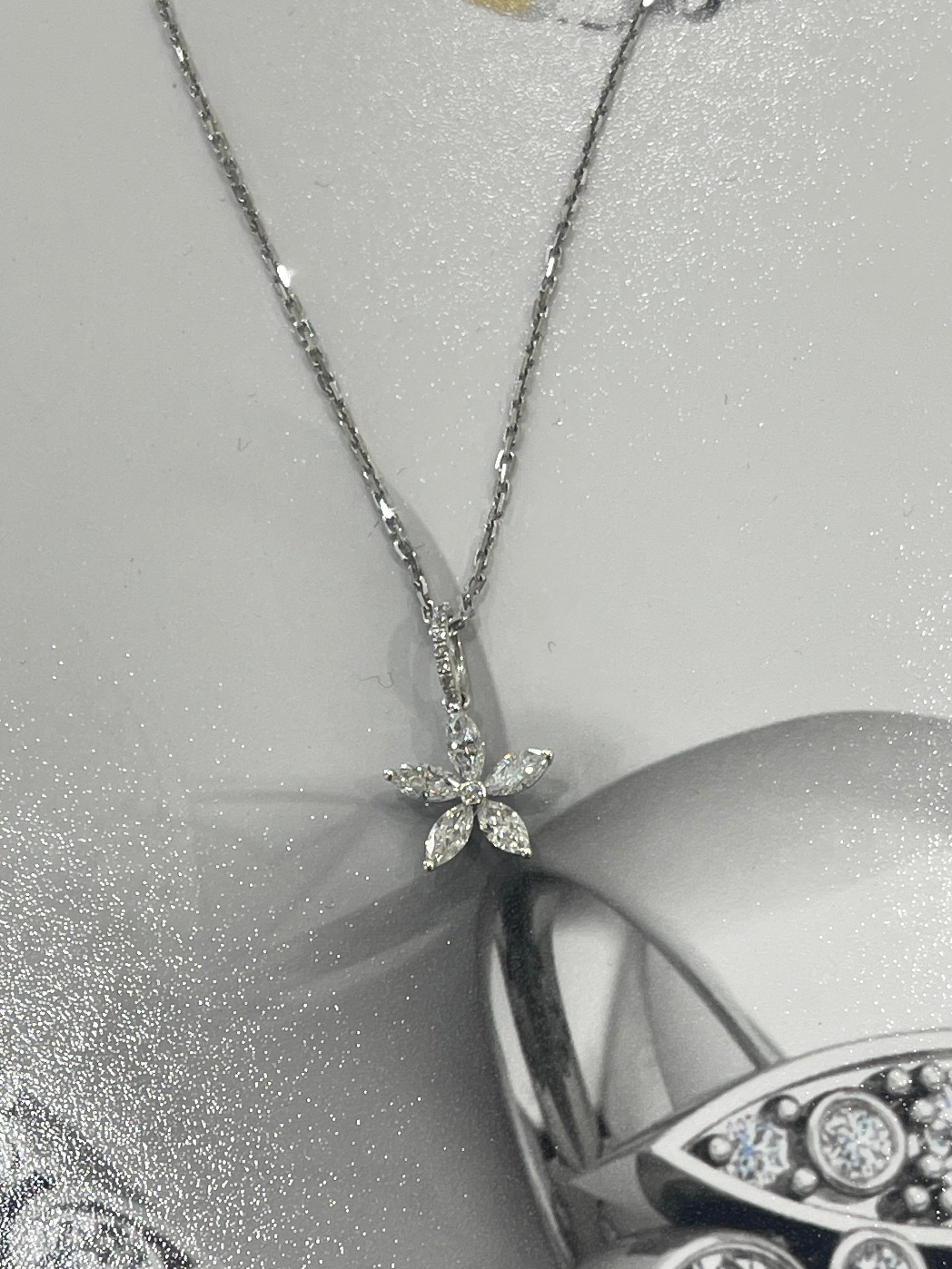 Marquise Diamond Pendant