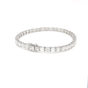 Emerald cut Diamond Tennis bracelet