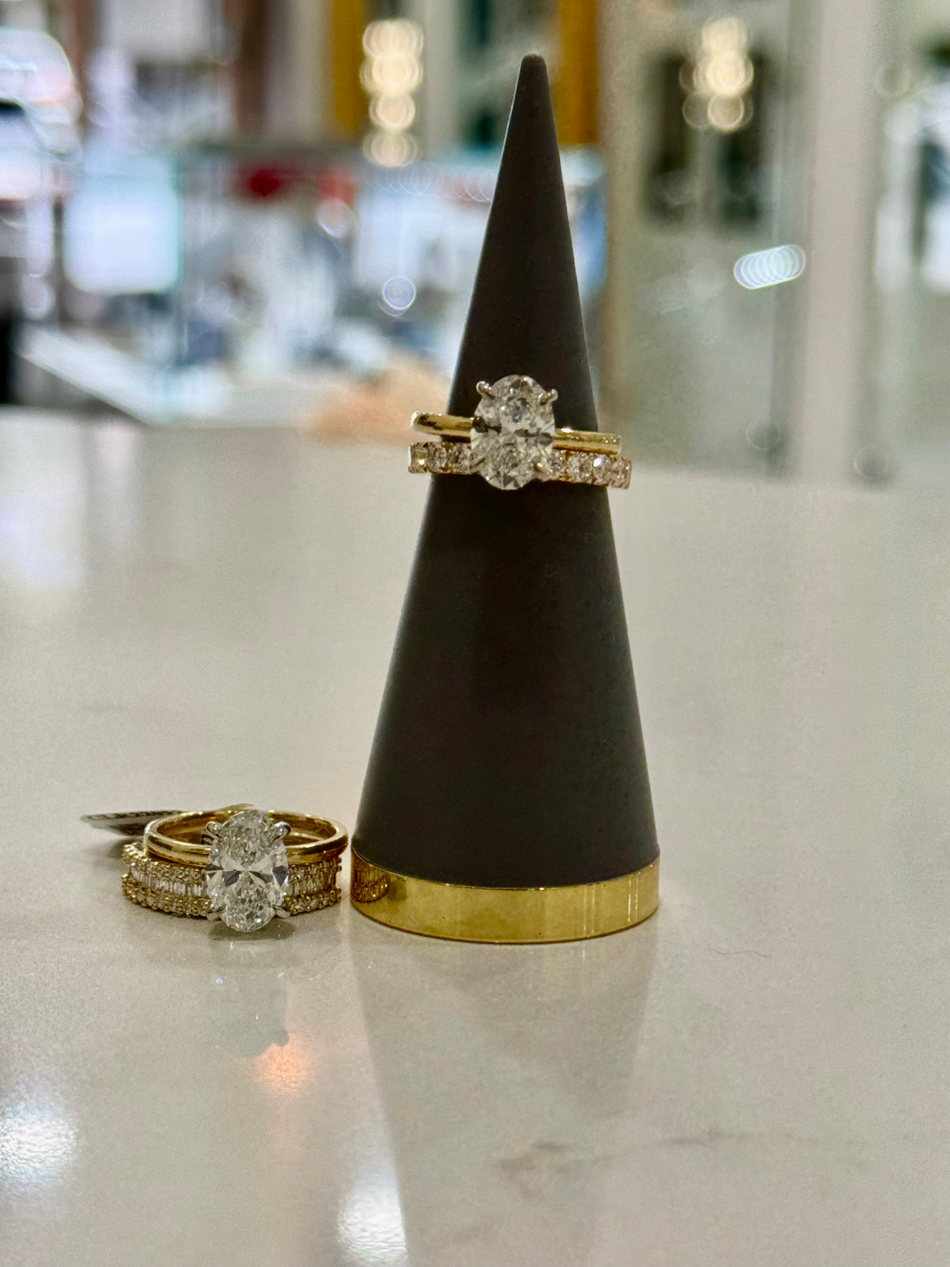 Oval 2.51 Solitaire lab Diamond Engagement Ring