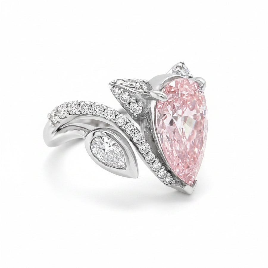 Lab grown Pink Diamond Ring