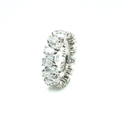 Pear Shaped diamond Eternity Ring