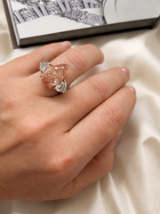 The Eternal Blush Trilogy 7.10ct Pink Diamond Ring