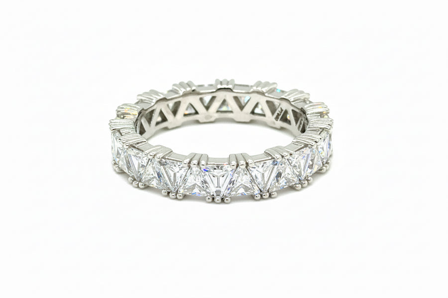 Platinum Trillion Diamond Eternity Ring