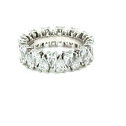 Pear Shaped diamond Eternity Ring