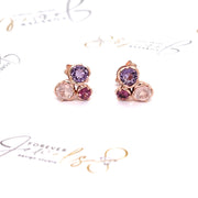 Amethyst, Pink Rhodolite and Rose Quartz Earrings - ForeverJewels Design Studio 8
