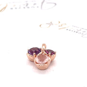 Amethyst , Pink Rhodolite and Rose Quartz Pendant - ForeverJewels Design Studio 8