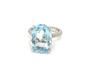 Aquamarine Diamond Ring - ForeverJewels Design Studio 8