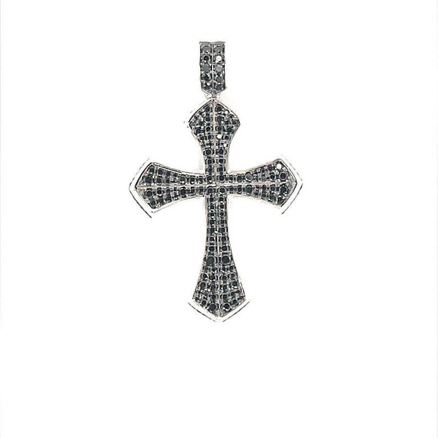 Black and White Diamond Cross Pendant - ForeverJewels Design Studio 8