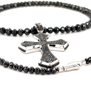 Black and White Diamond Cross Pendant - ForeverJewels Design Studio 8