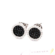 Black and white Diamond Studs - ForeverJewels Design Studio 8