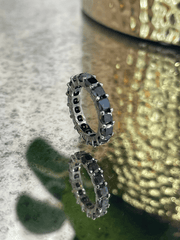 Black Diamond Eternity Ring - ForeverJewels Design Studio 8