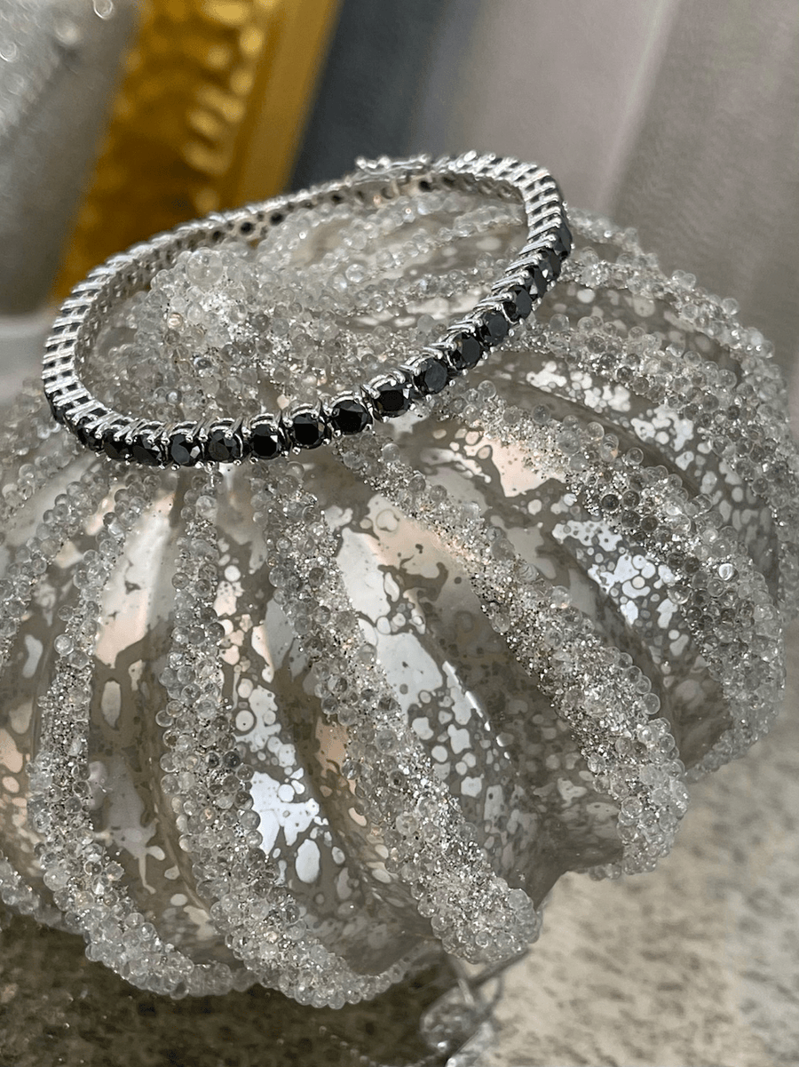 Black Diamond Tennis Bracelet - ForeverJewels Design Studio 8