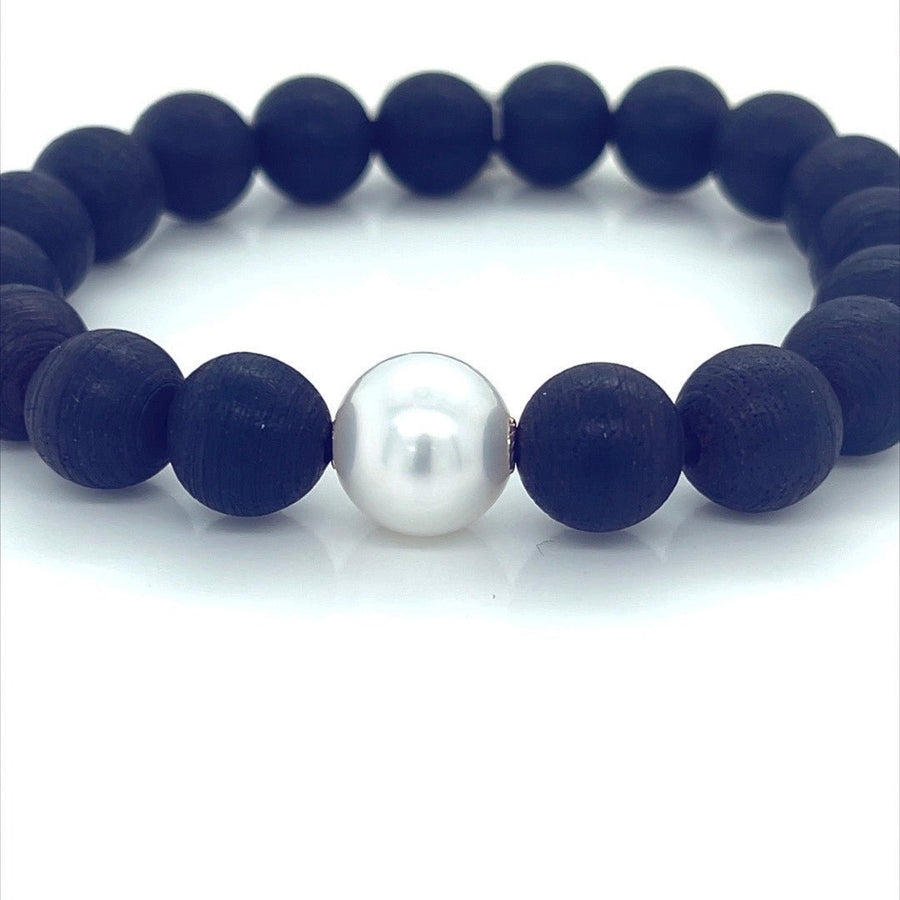 Black Sandalwood and South Sea Pearl bracelet - ForeverJewels Design Studio 8