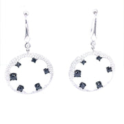 Black & White Diamond Dangle Earrings - ForeverJewels Design Studio 8