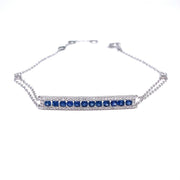 Blue Sapphire diamond bracelet - ForeverJewels Design Studio 8