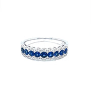 Blue Sapphires and Diamond white gold Ring - ForeverJewels Design Studio 8