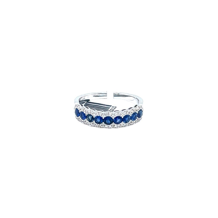 Blue Sapphires and Diamond white gold Ring - ForeverJewels Design Studio 8