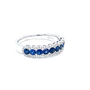 Blue Sapphires and Diamond white gold Ring - ForeverJewels Design Studio 8