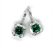 Chrome Green Tourmaline and Diamonds Earrings - ForeverJewels Design Studio 8