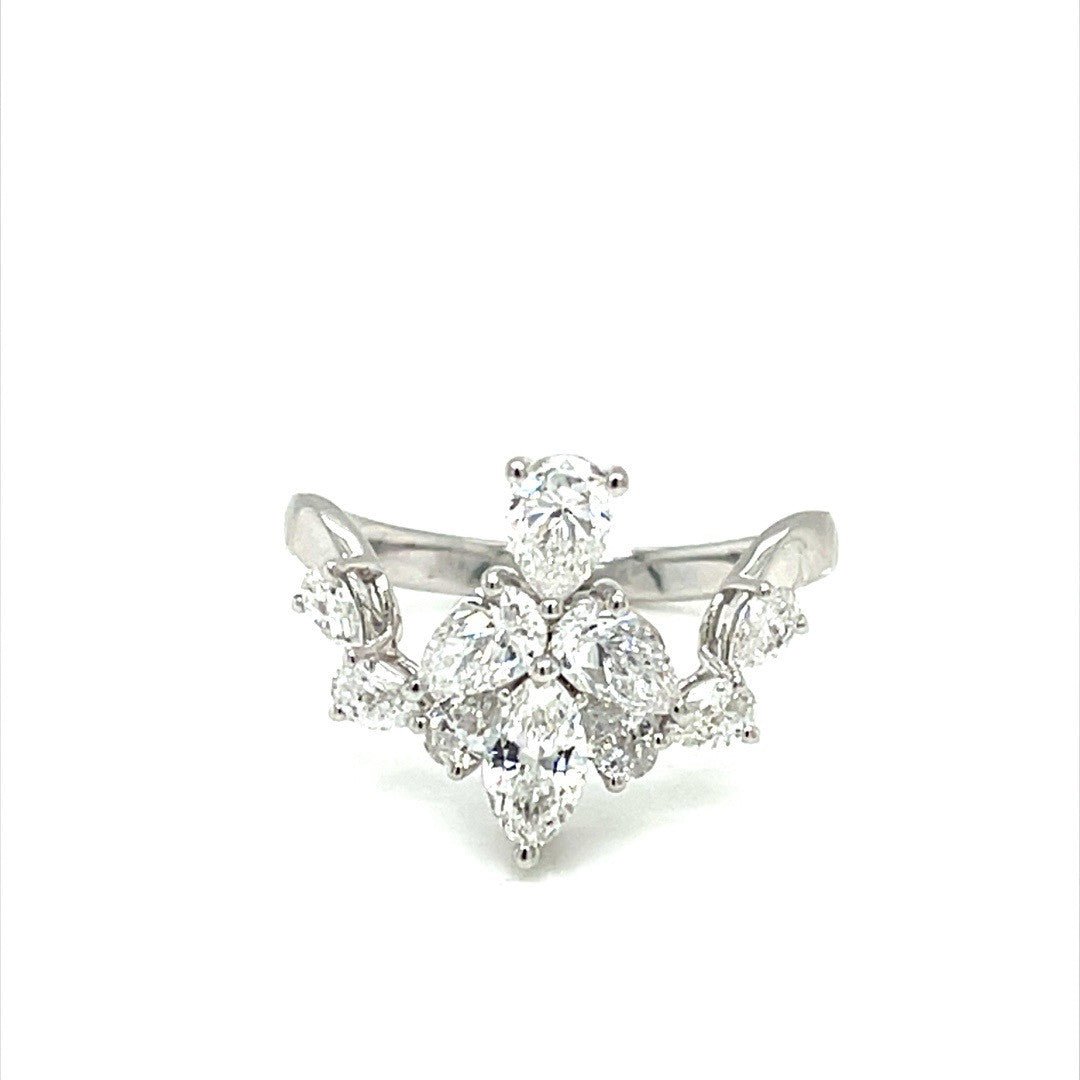 Cluster Diamond Ring - ForeverJewels Design Studio 8