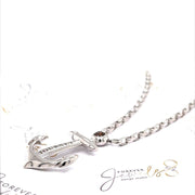 Cognac Diamond Anchor Necklace - ForeverJewels Design Studio 8