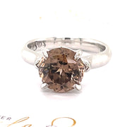 Cognac Zircon White Gold Ring - ForeverJewels Design Studio 8