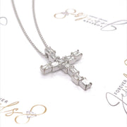 Designer Emerald cut Diamond Cross - ForeverJewels Design Studio 8