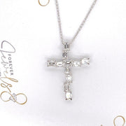 Designer Emerald cut Diamond Cross - ForeverJewels Design Studio 8